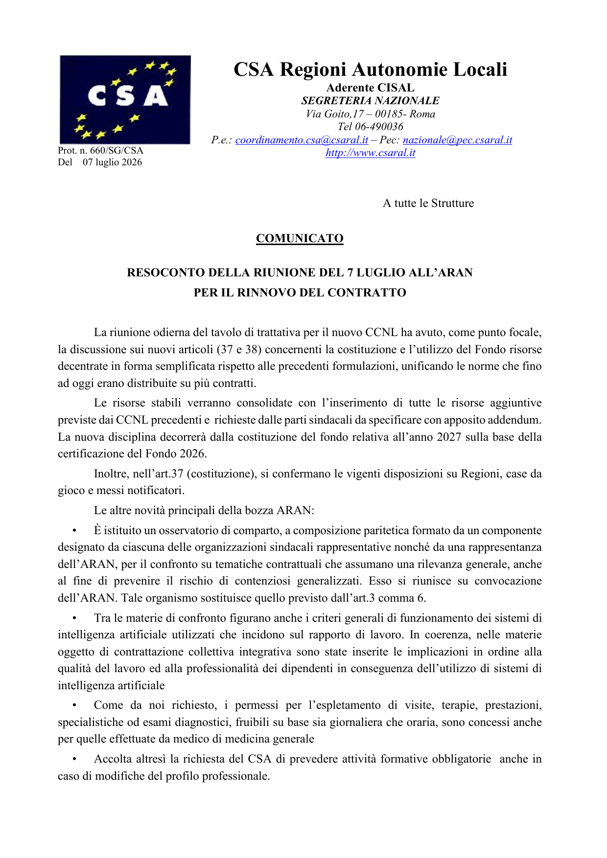 Anteprima Nuovo CCNL Funzioni Locali 2025